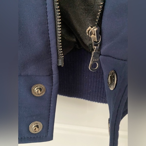 IRONHEAD Navy Blue Full Zip Long Sleeves Varsity Jacket in Medium - Picture 7 of 11